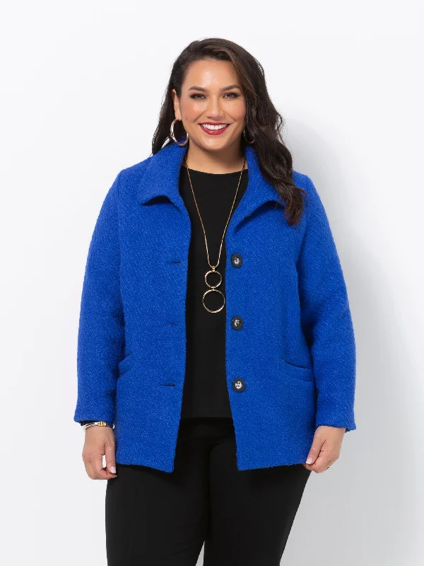 Cobalt Boucle Jacket