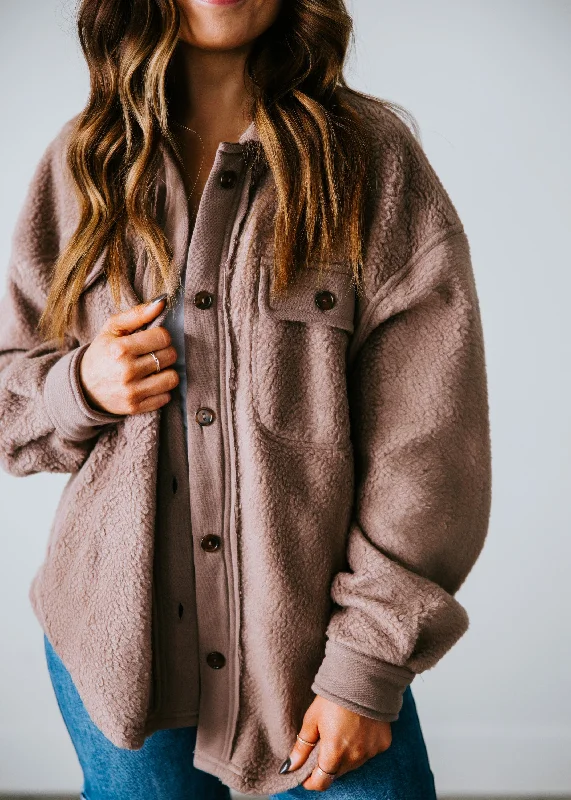 Wilder Sherpa Shacket by Lily & Lottie